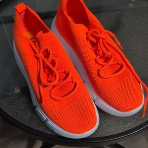 Aldo Women's Bright Orange Sneakers